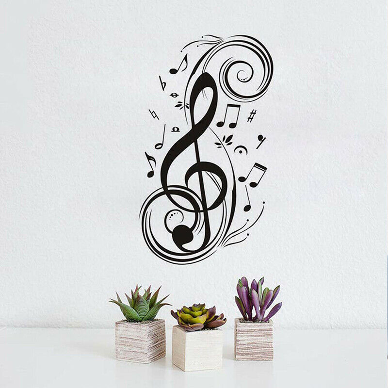 Music Wall Stickers DIY Musical Note Home Decor Wall Decals Kids Room Home  BDA