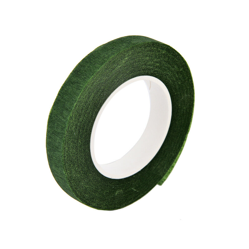 Durable Rolls Waterproof Green Florist Stem Elastic Tapes Floral Flower12mm Tape