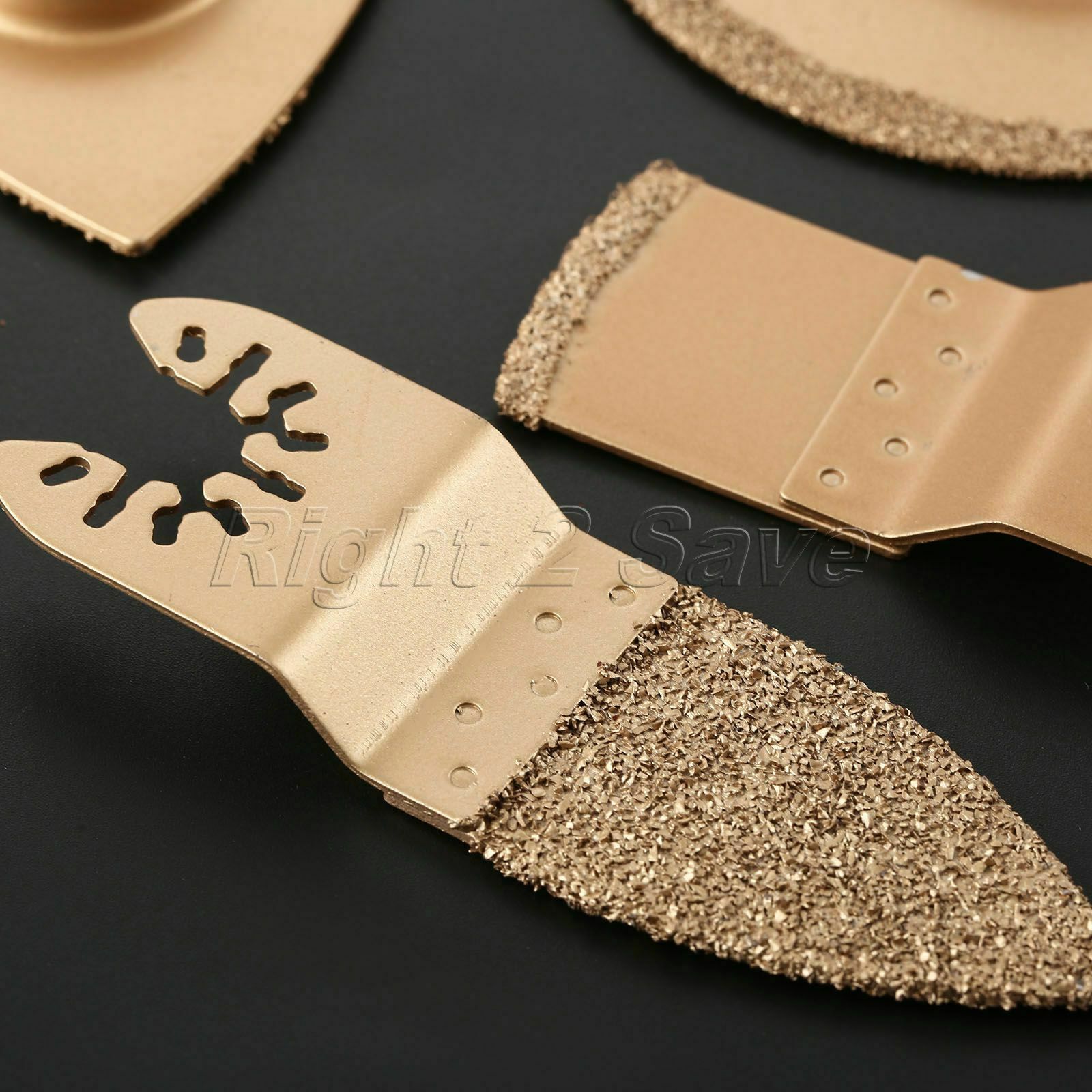 4pcs Oscillating Tool Saw Blades Rasp Concrete Stone Wood Grinding Shaping Tool