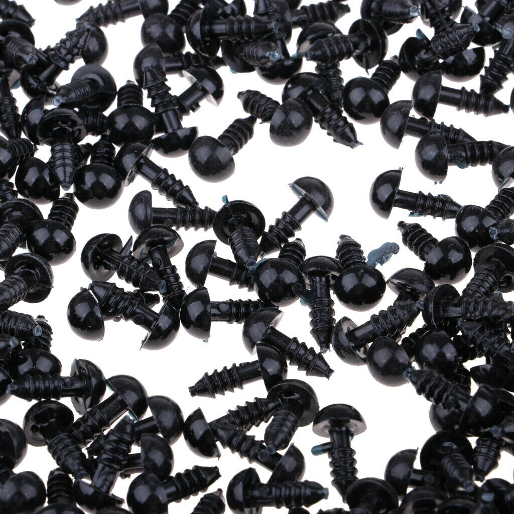 300 Pieces 6mm Plastic Safety Eyes For Teddy Bear