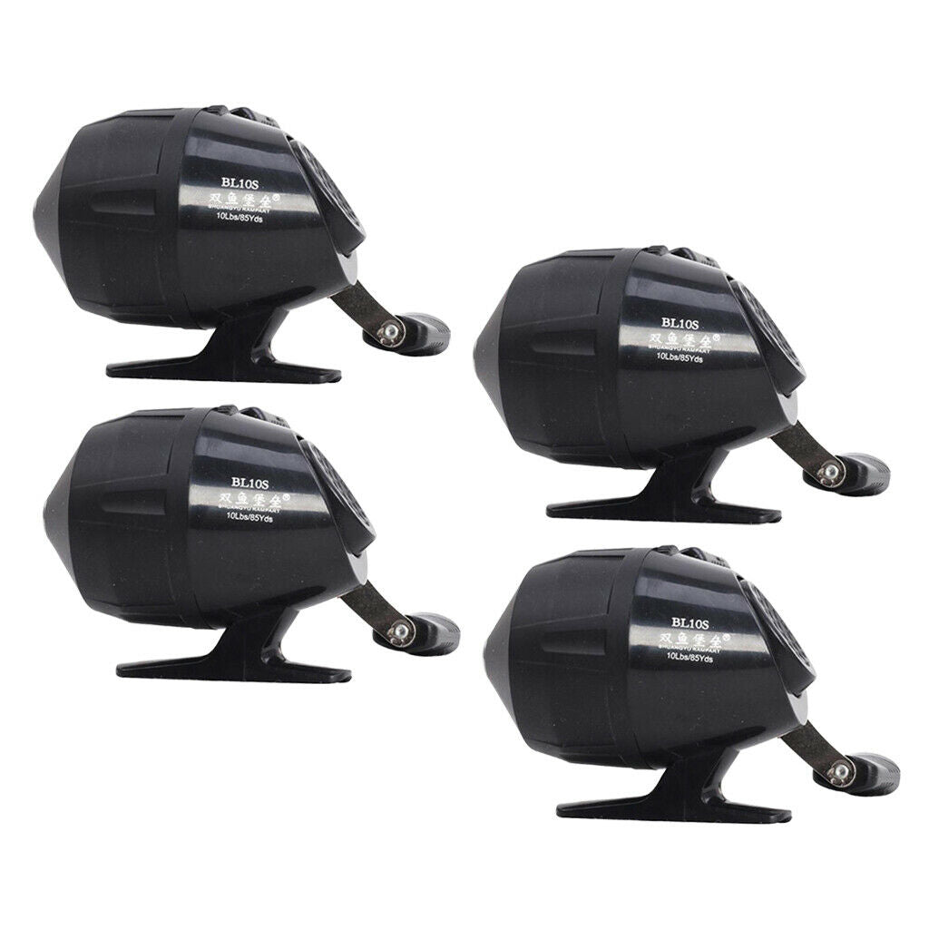 4pcs Stainless Steel  Fishing Reels 10LB/85YDS Gear for Hunting Fishing