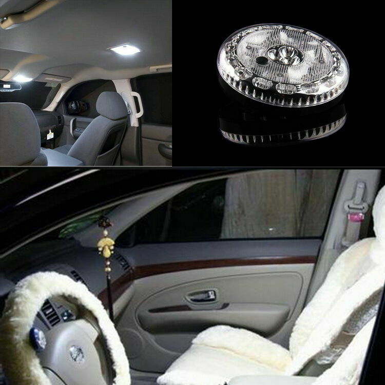 1 Pcs 24 SMD LED Bright White Round Dome Roof Car Auto Interior Light Universal