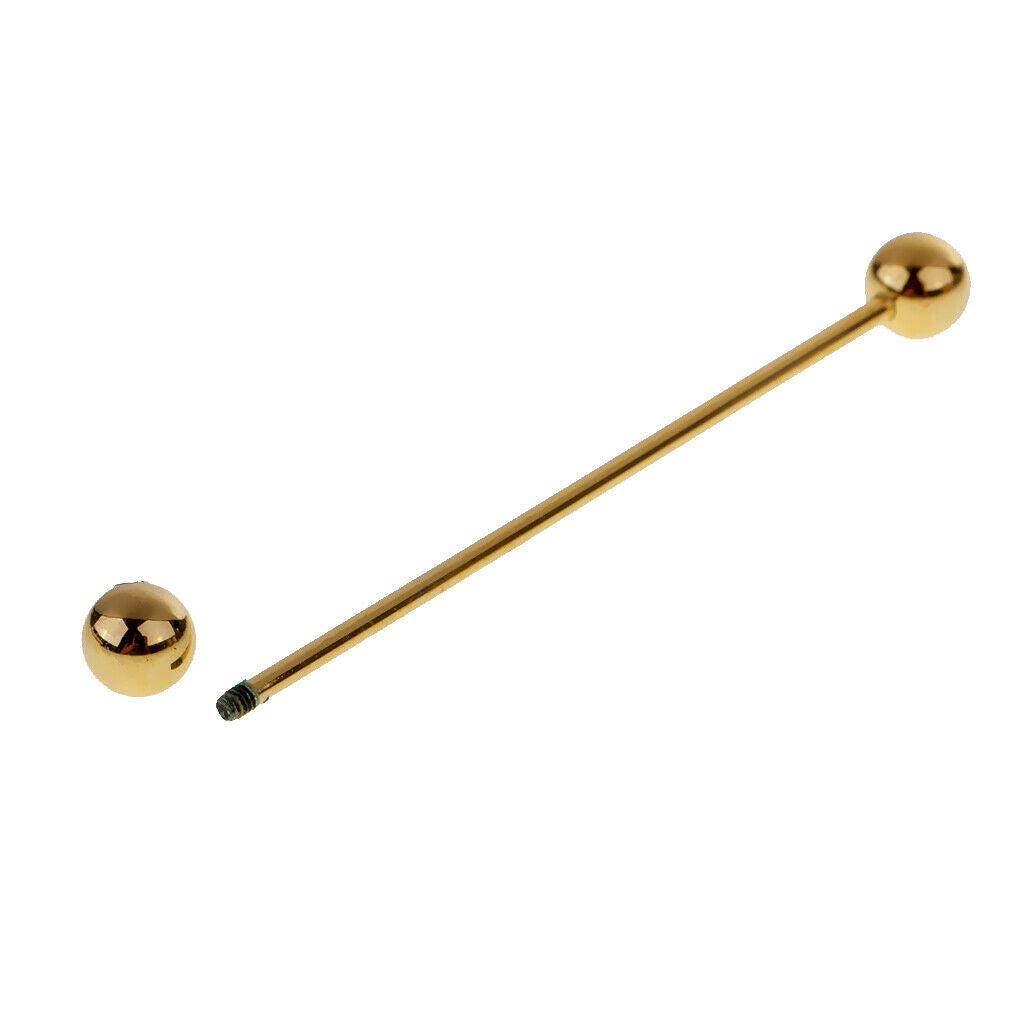 2 Pieces Skinny Pin Round Barbell Collar Tie Clip Clasp Bar Necktie Tie Pin