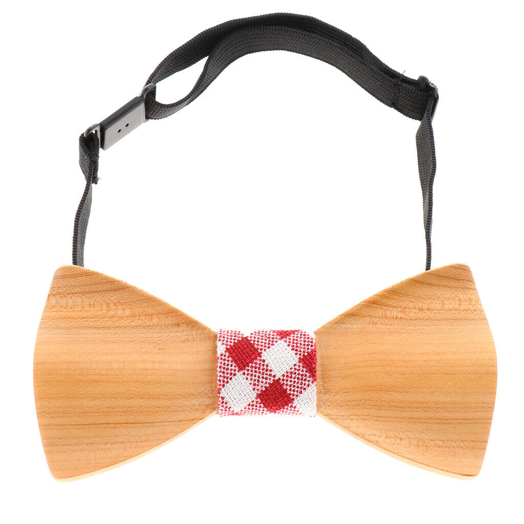Fashion Men Women Wooden Bow Tie Accessory Wedding Event Party Tie M117-047