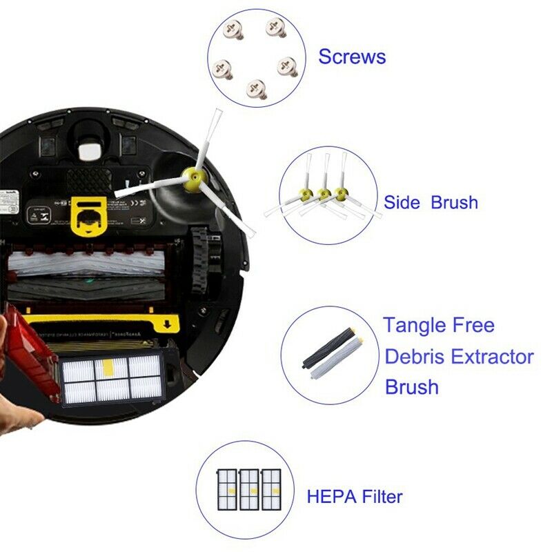 Replacement Kit For Irobot Roomba 800 900 Series 805 860 870 871 880 890 960 9H9