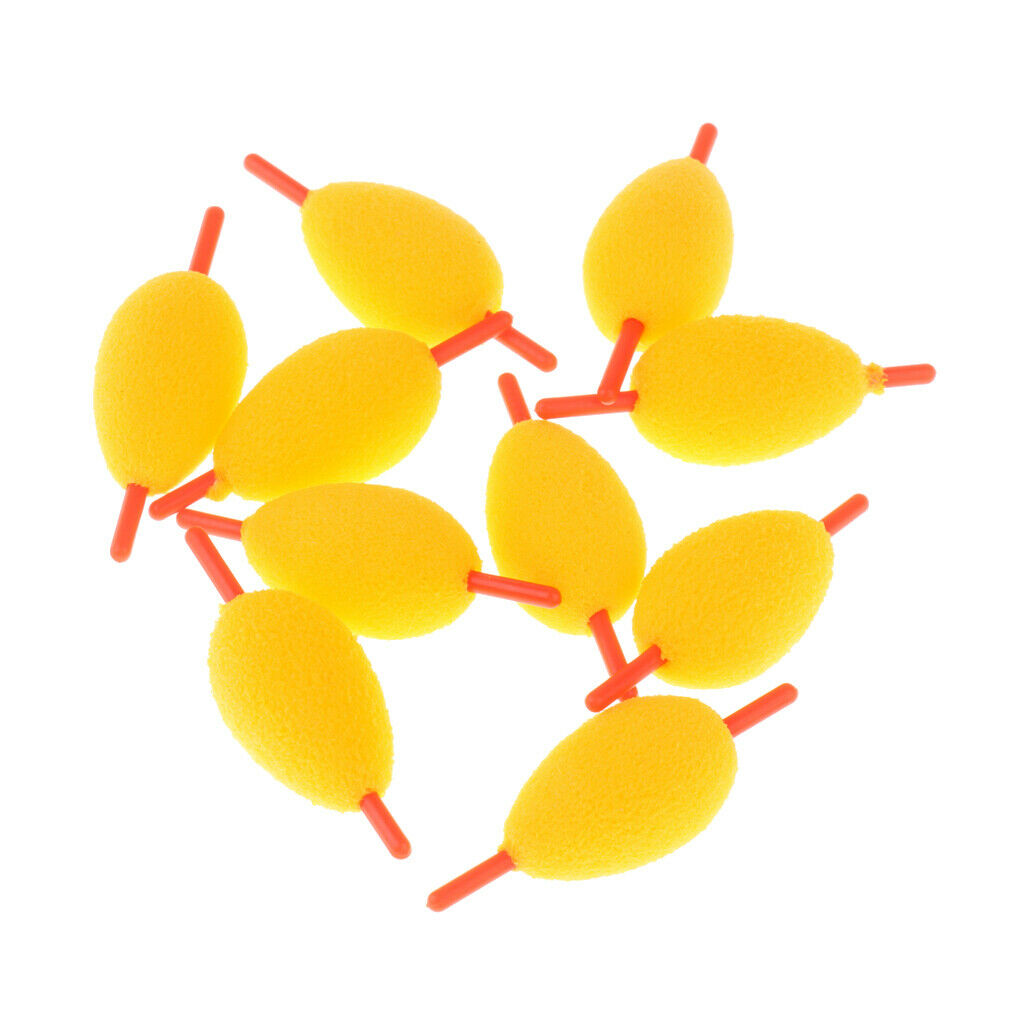 10Pcs EVA Floating Sea Rock Ice Fishing Slip Stick Belly Float Carp Bait S