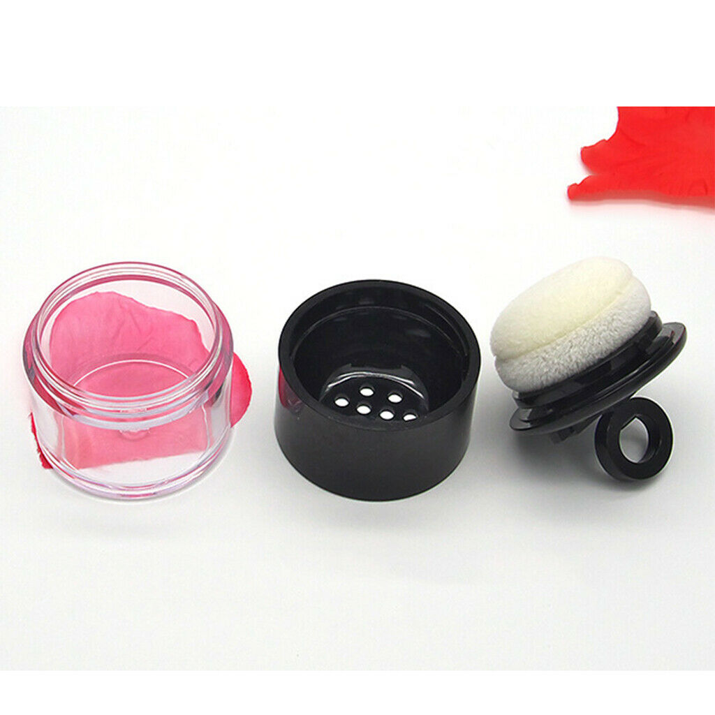 1 Piece 10g Plastic Empty Powder Case, Loose Powder Makeup Container, Clear