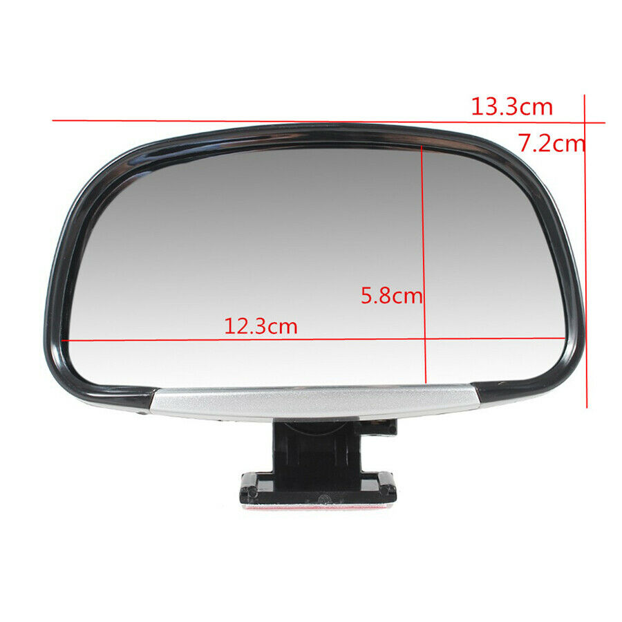 Universal 180 Degree Adjustable Car Blind Spot Side Rear View Wide Angle Mirrors