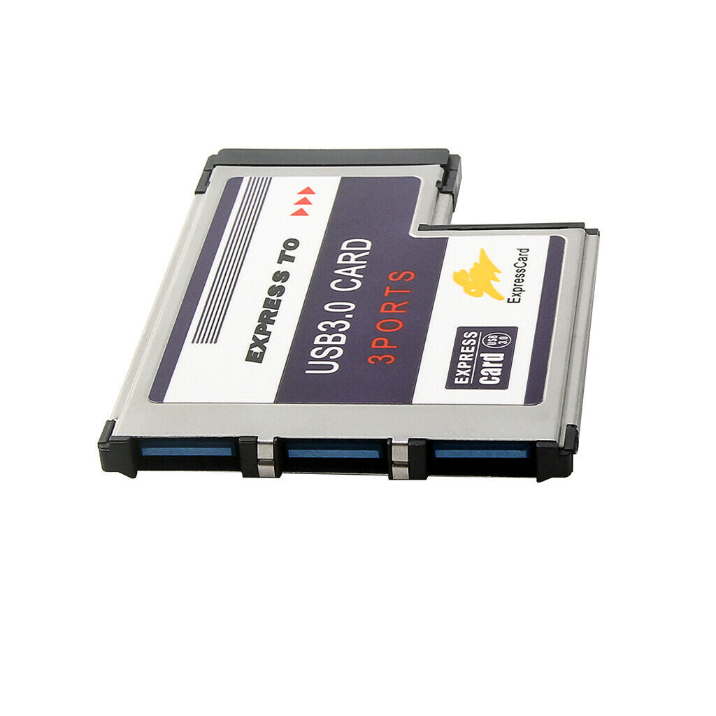 USB 3.0 54mm 3 Port Express Card Adapter Expresscard for Laptop FL1100 Chip