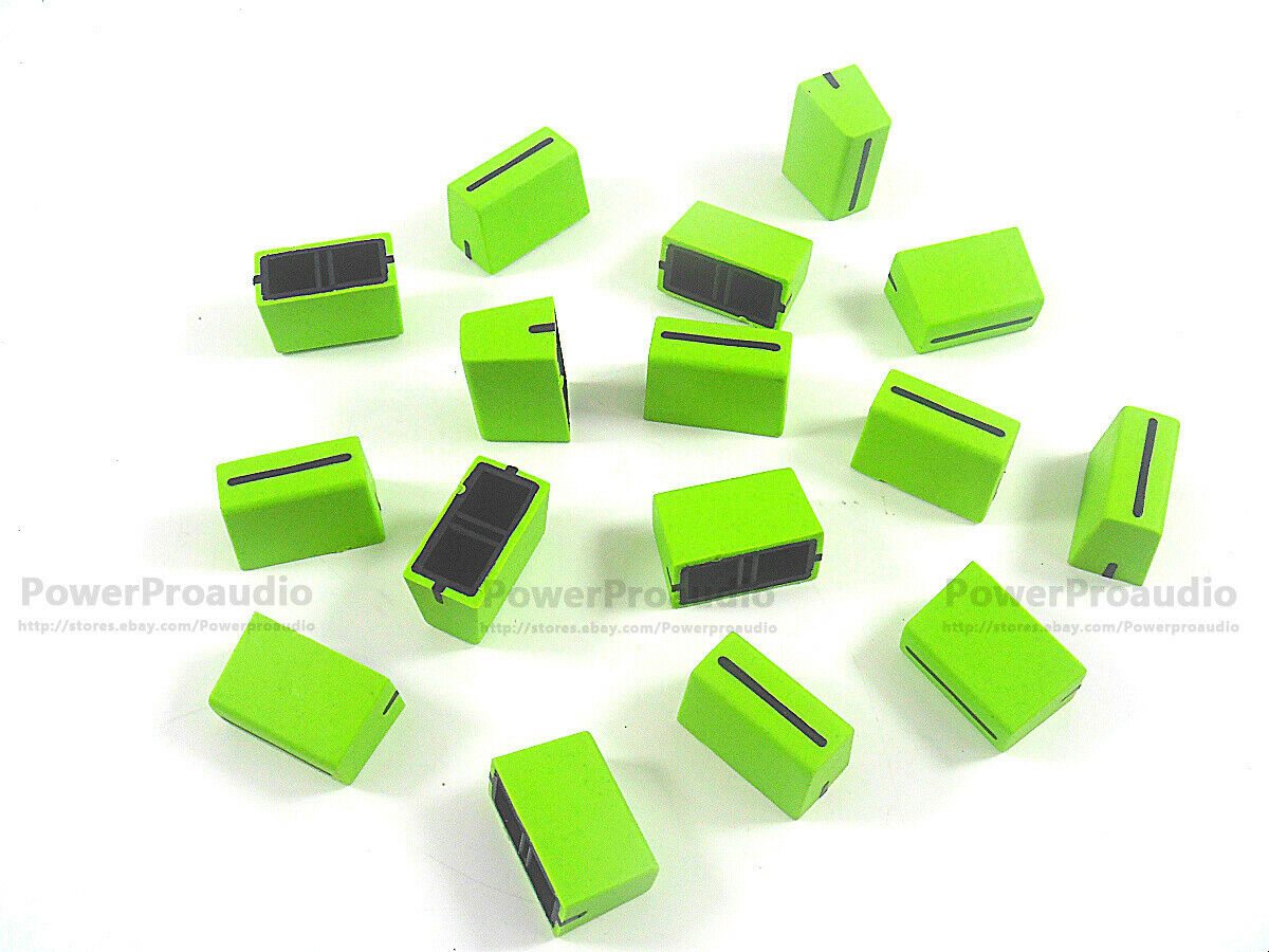 20pcs Channel Crossfader Fader Cap Knob For RANE 56 RANE TTM56 TTM 56s(green)