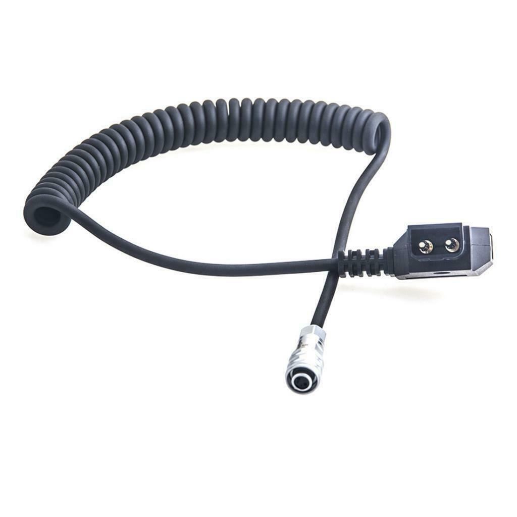 D-Tap to 2 Pin Female Plug Connector Spring Power Cable for BMPCC 4K Camera