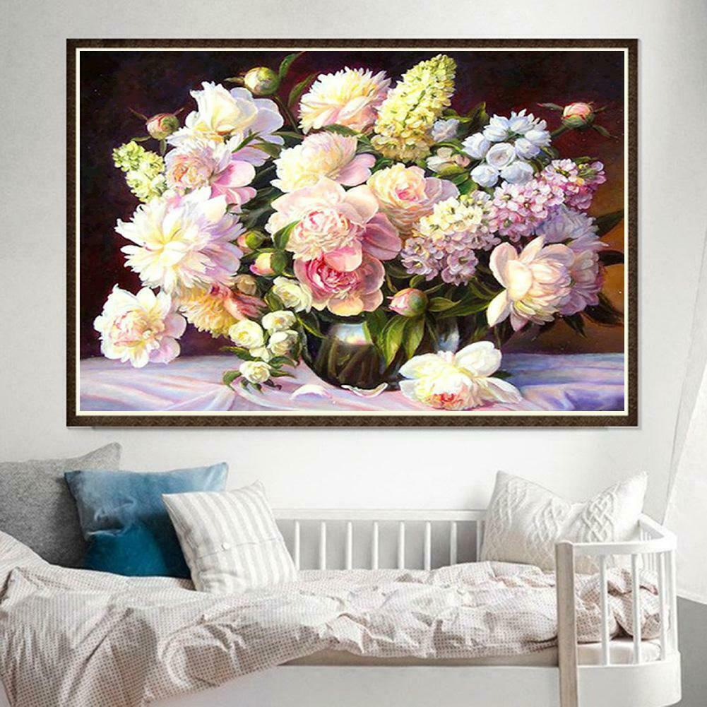 5D DIY Warm Flowers Full Drill Diamond Embroid Painting Cross Stitch Kits @