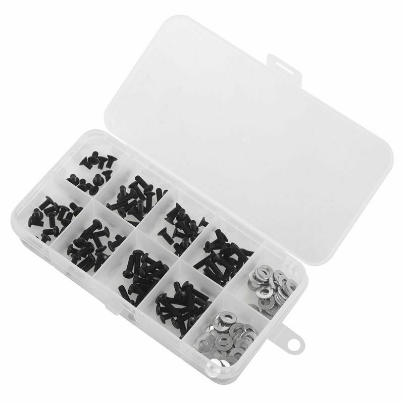 Screws Box Set for 1/10 HSP Traxxas Tamiya HPI Kyosho D90 SRC10 Remote ControlU6