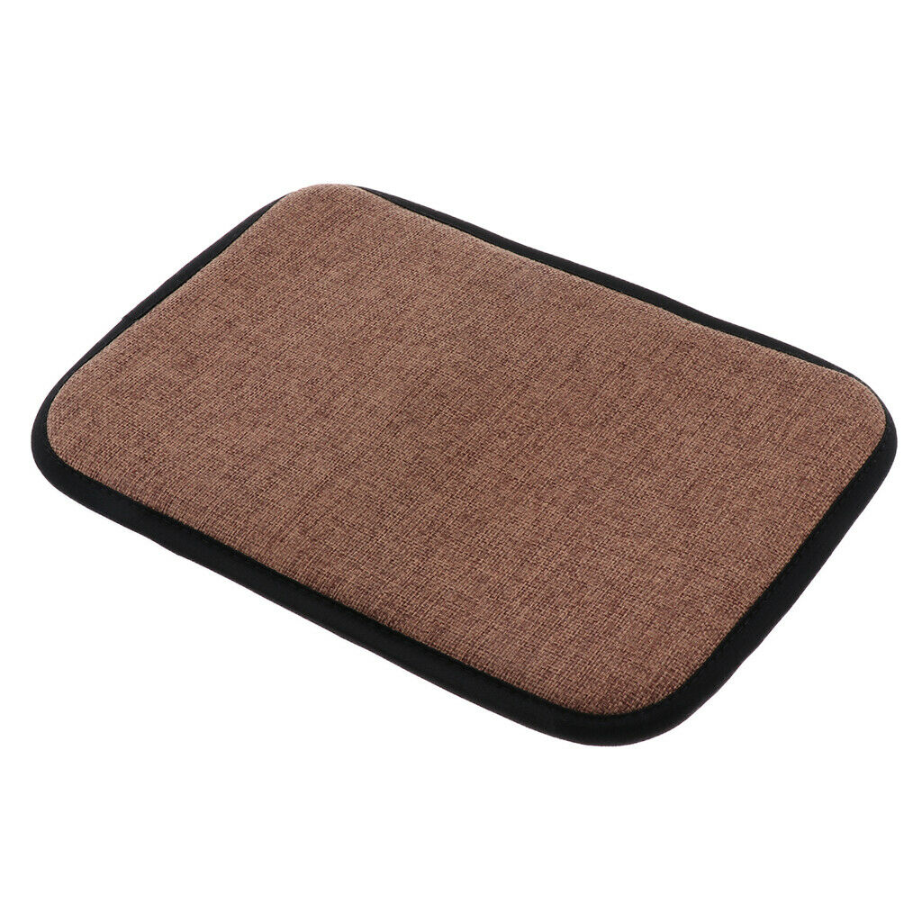 2xCotton Brown Office Home Chair Cushion Dining Chair Pads 30x40cm