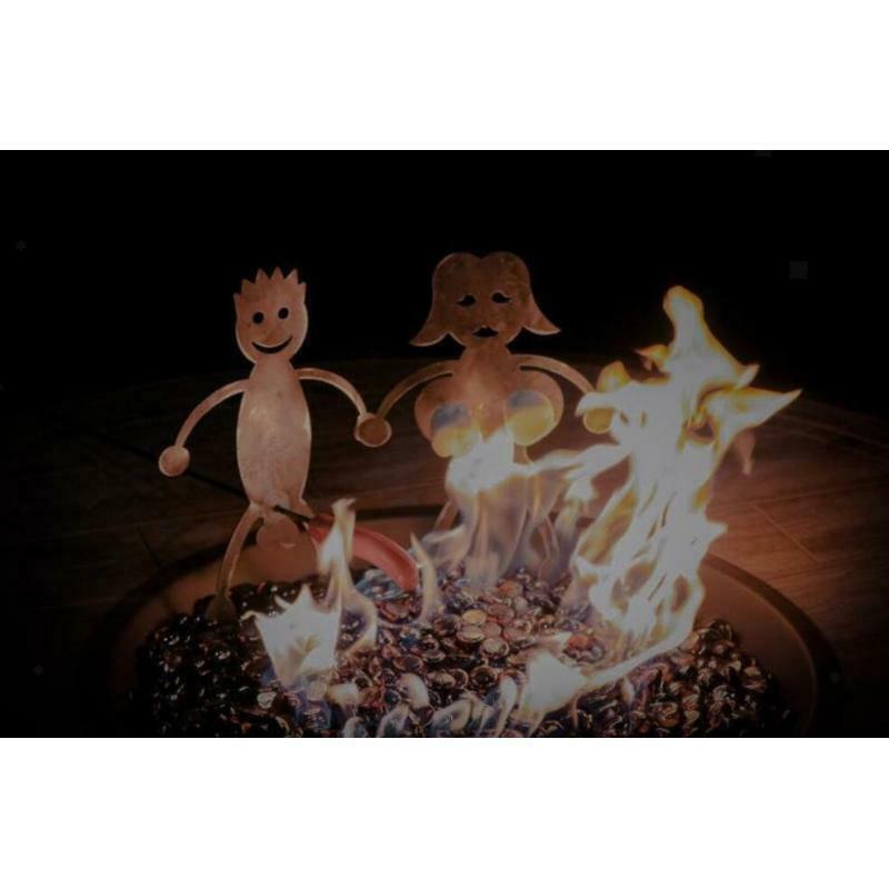 Reuseable Rack BBQ Campfire Stick Women Men Shaped Tool Campfire Skewer