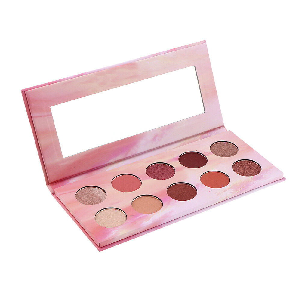 10 Colors Beauty Eyshadow Makeup Palette Matte & Shimmer Warm Wind Rose