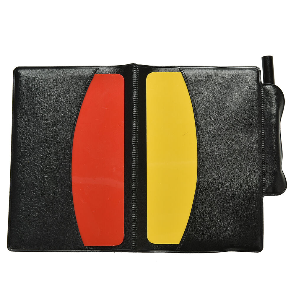 Soccer Referee Wallet Red Card and Yellow Card Wallet Pencil Notebook  .l8