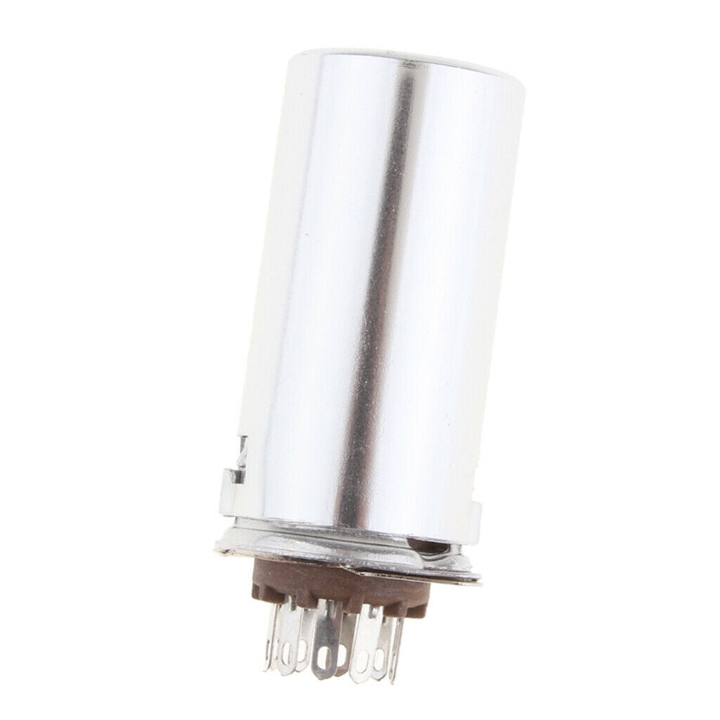 5x 9Pin Vacuum Tube Socket w/ Aluminum Shield for 12AX7 12AU7 E88CC 6922 6n1