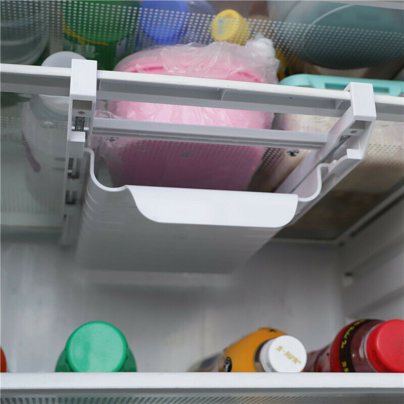 Refrigerator Storage Rack Kitchen Supplies Bag Track Telescopic Storage R EADFA