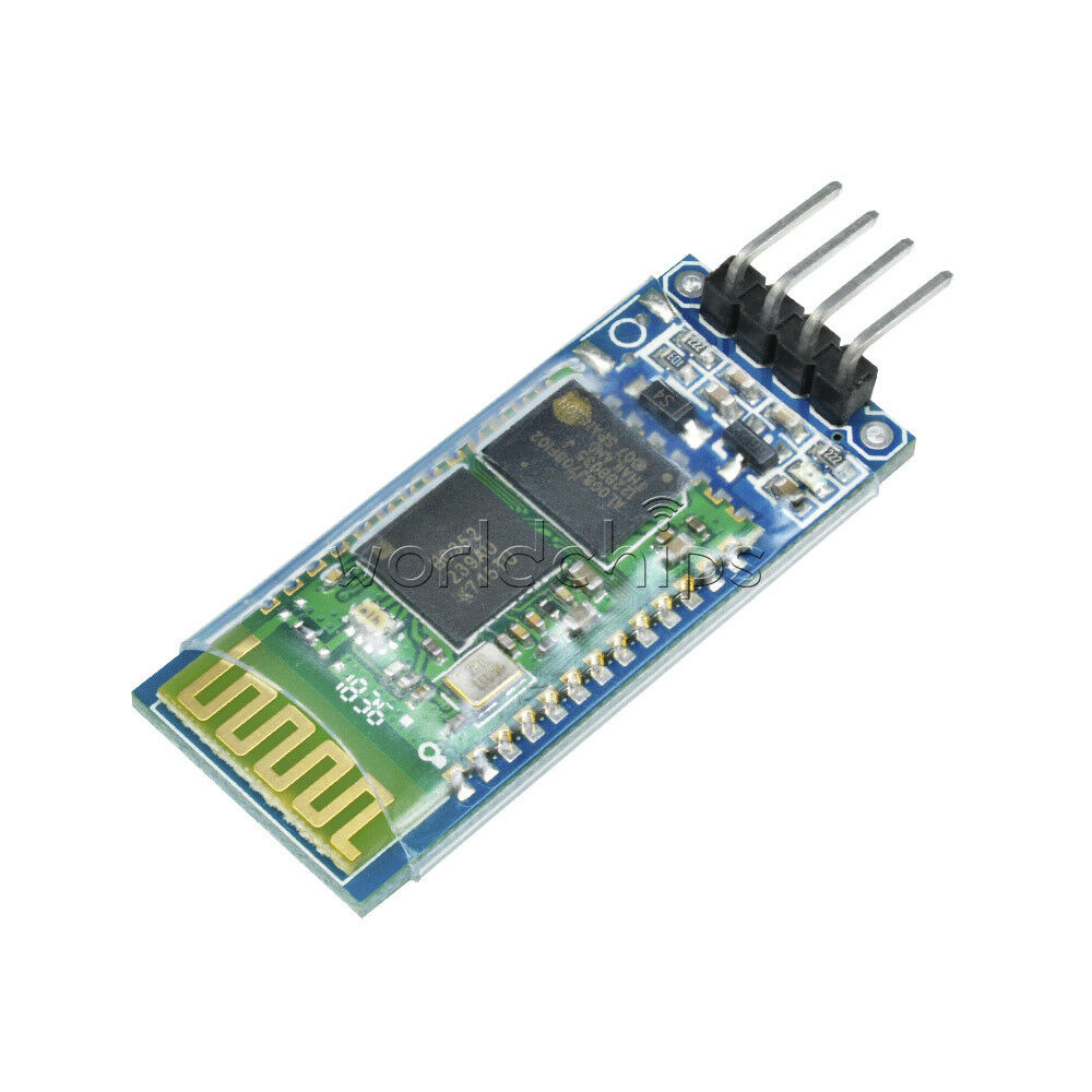 5Pcs Wireless 4 Pin Bluetooth RF Transceiver Module HC-06 RS232 With backplane