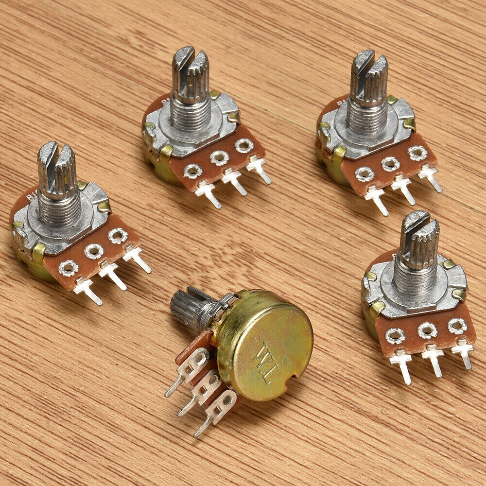 10K OHM Terminal Linear Taper Rotary Resistor Volume B Type Potentiometer Pot US