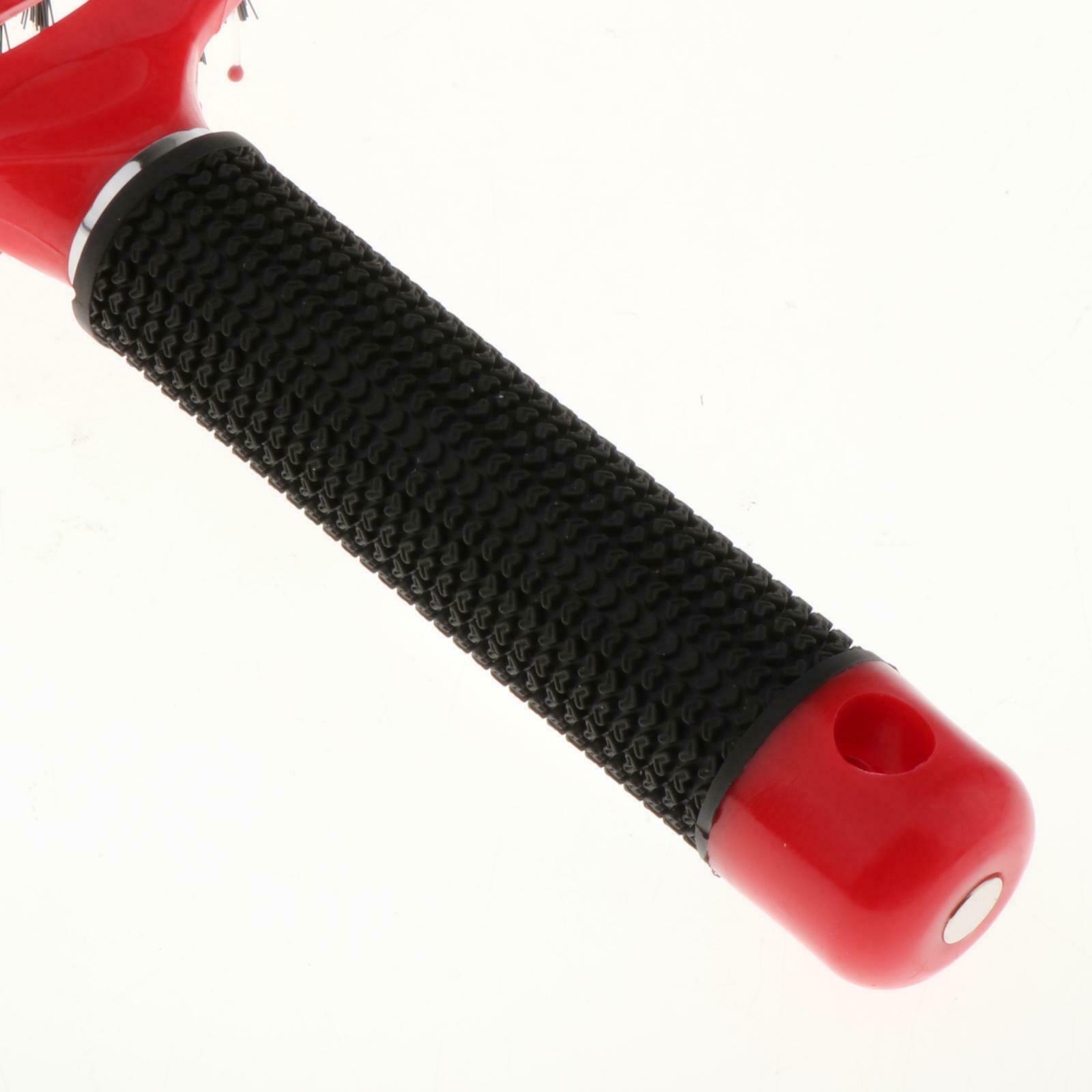 2x Salon Bristle Hair Styling Massage Vent Paddle Comb+Hair Dryer Diffuser