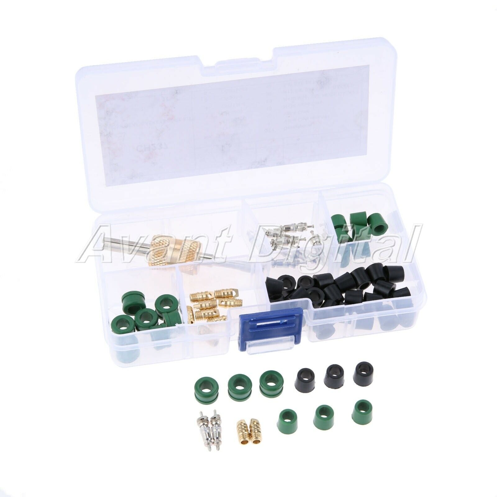 71Pcs Auto A/C Air Conditioning Valve Core Tool Remover Installer Assortment Kit