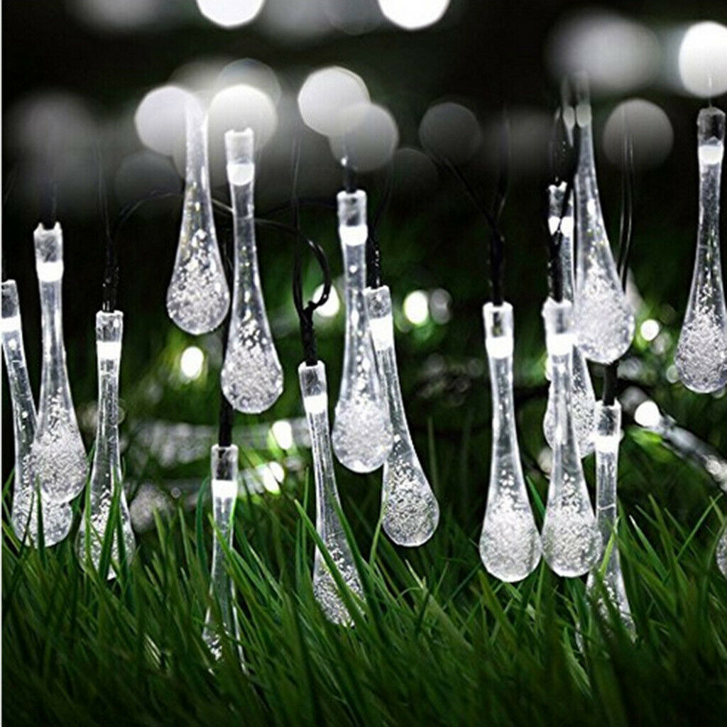 Solar LED String Fariy Light Christmas Festive Decors IP44Waterproof White