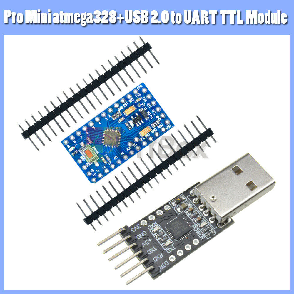 6pin USB 2.0 to UART TTL CP2102 Module + Pro Mini Atmega328 5V 16M For Arduino