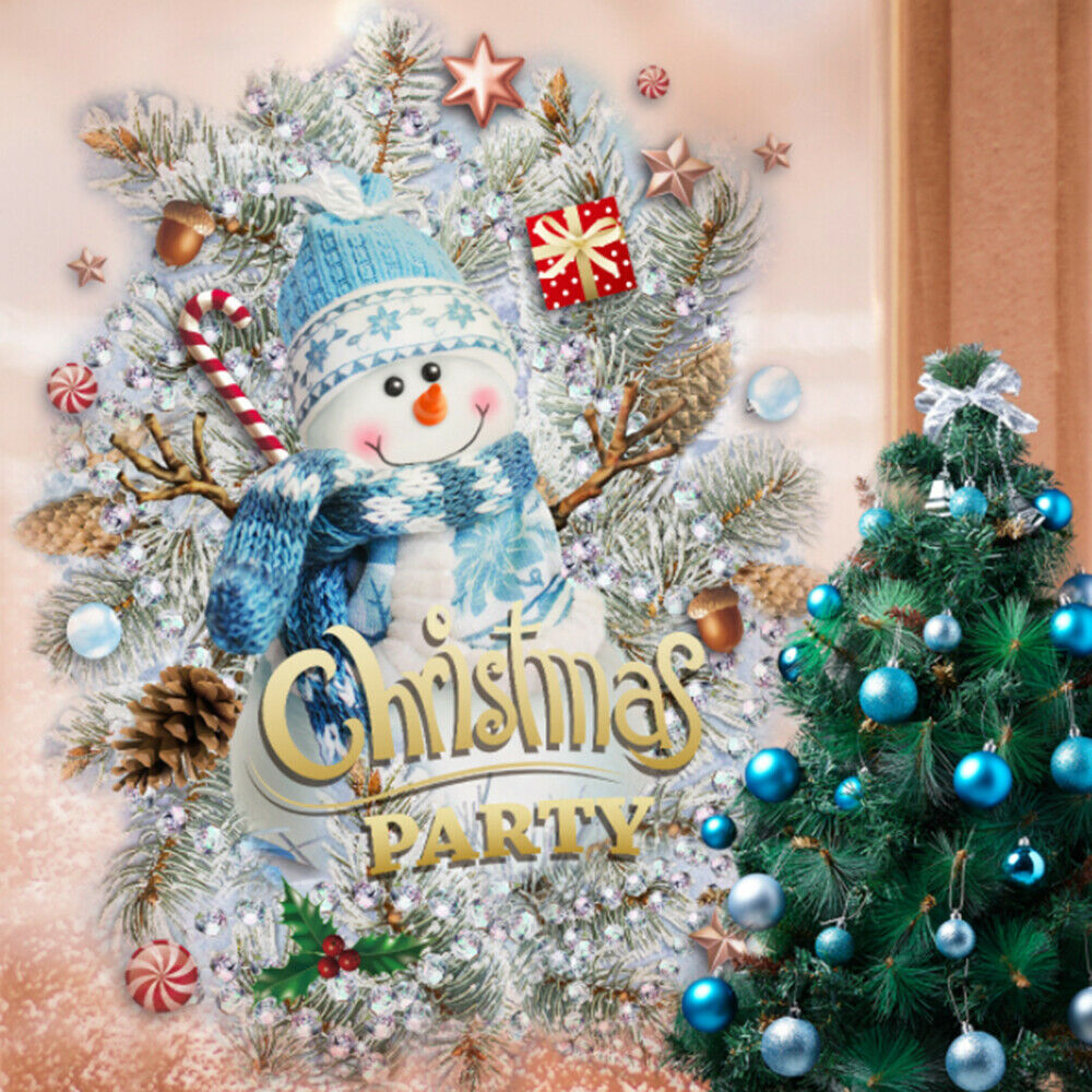 Christmas Tree Wall Stickers Santa Xmas Tree Snowman Snowflake Glass Stickers