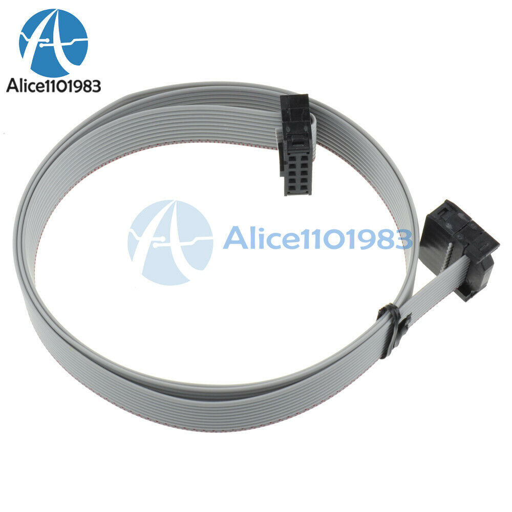 5PCS 70CM 10Pin USBISP USBASP JTAG AVR Download Wire 10P Ribbon Cable 2.54mm