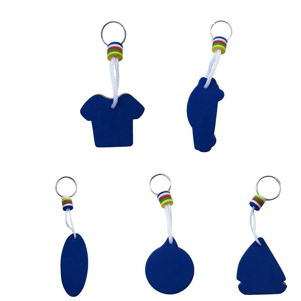 10X EVA Foam Floating Keyring for Boating Yachting Sailing Swim T Shirt Shape