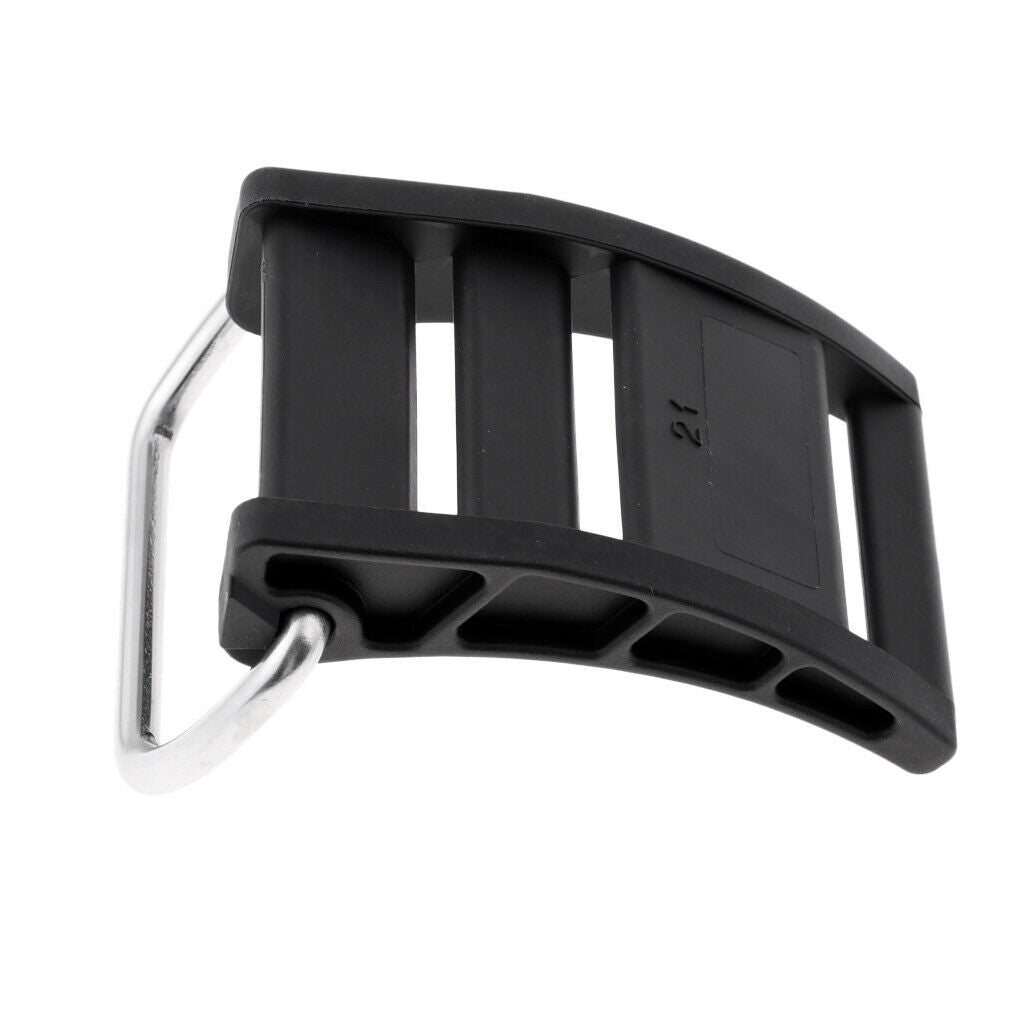 Black Scuba Dive BCD Tank Cylinder Strap Cam Buckle for Standard 2" 5cm Belt