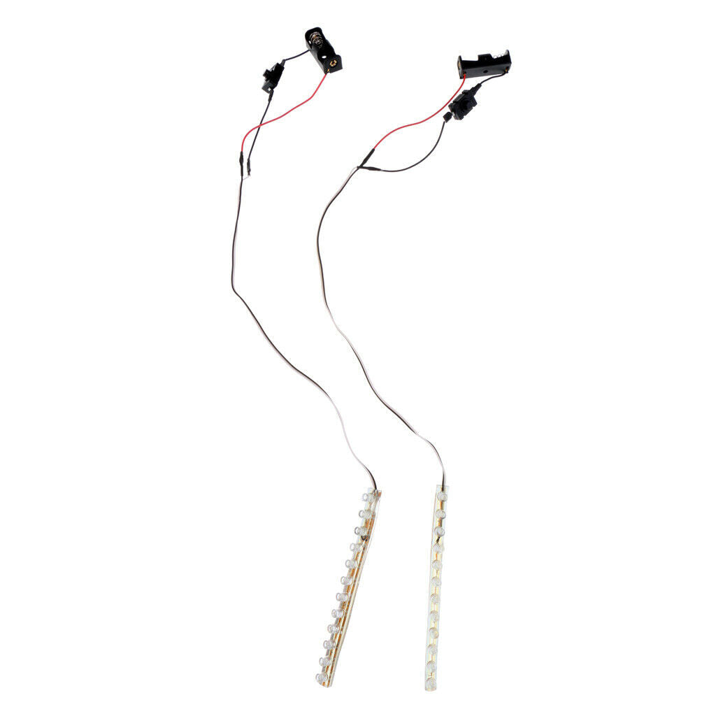 2 x White LED Light Bar with Switch Control for Inline & Roller Skates