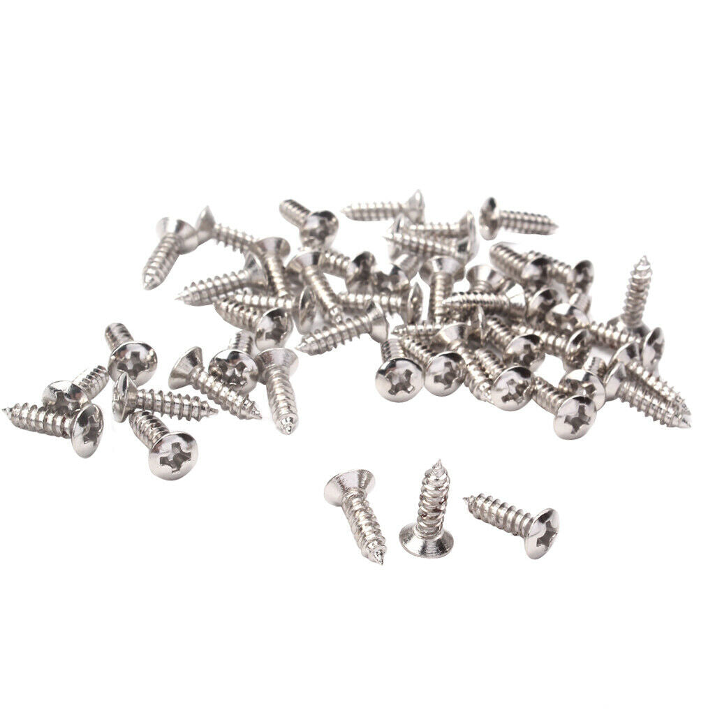 Set of 100 Pickguard Screws for Electric Guitar Bass Pickguard, High Quality