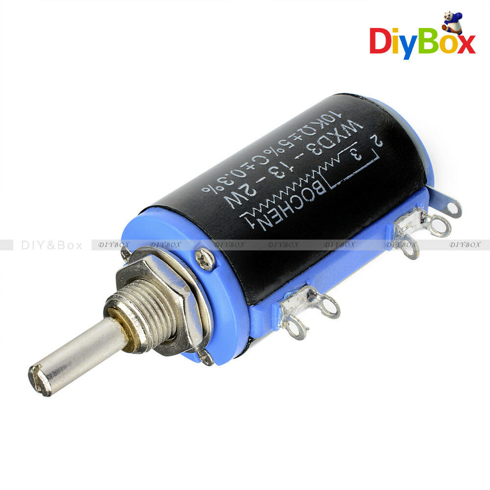 WXD3-13-2W Black Precision Multi-Turn Wirewound Linear Potentiometers 10K OHM