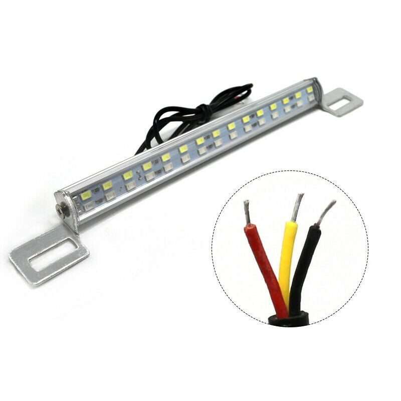 Car LED Reversing Lamp Double Color Stoplight Mini License Plate Signal Light
