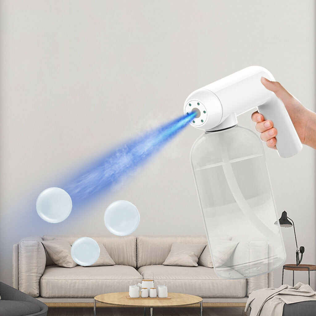 Handheld Portable Nano Sanitizer Spray Fogger Blue Light for Home Office Car