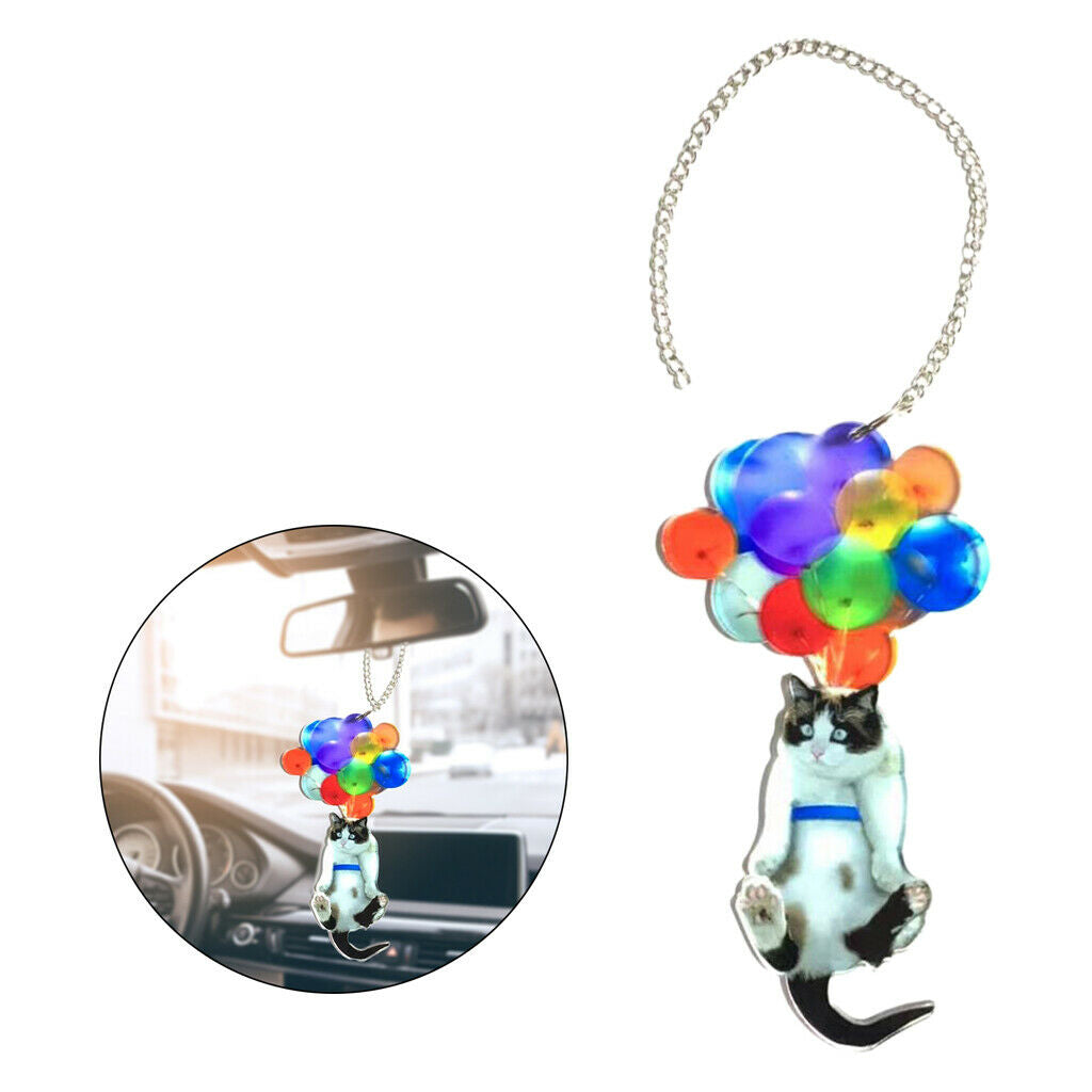 Lovely Rear View Mirror Pendant Acrylic Handbag Cellphone Hanging Ornament