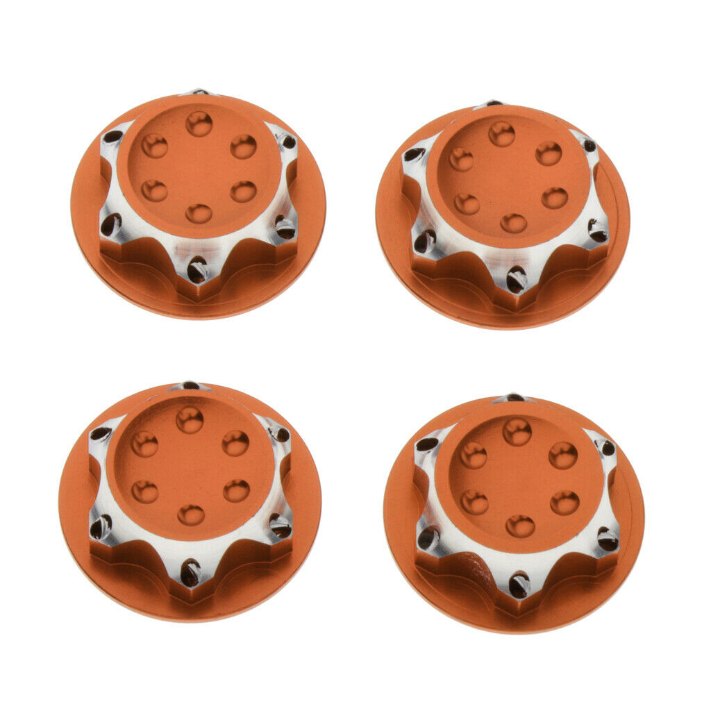 4pcs Wheel Hexagon Nut Dust Cover For 1/8 HSP 94762 94886 ZD Racing Car Accs