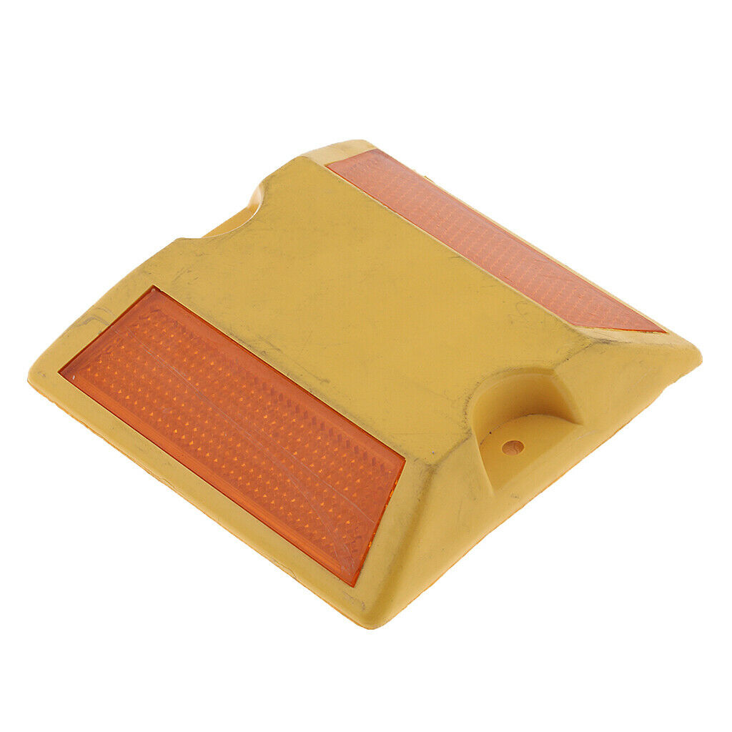 6 Pcs Durable Road Pavement Marker Reflective Stud Sign