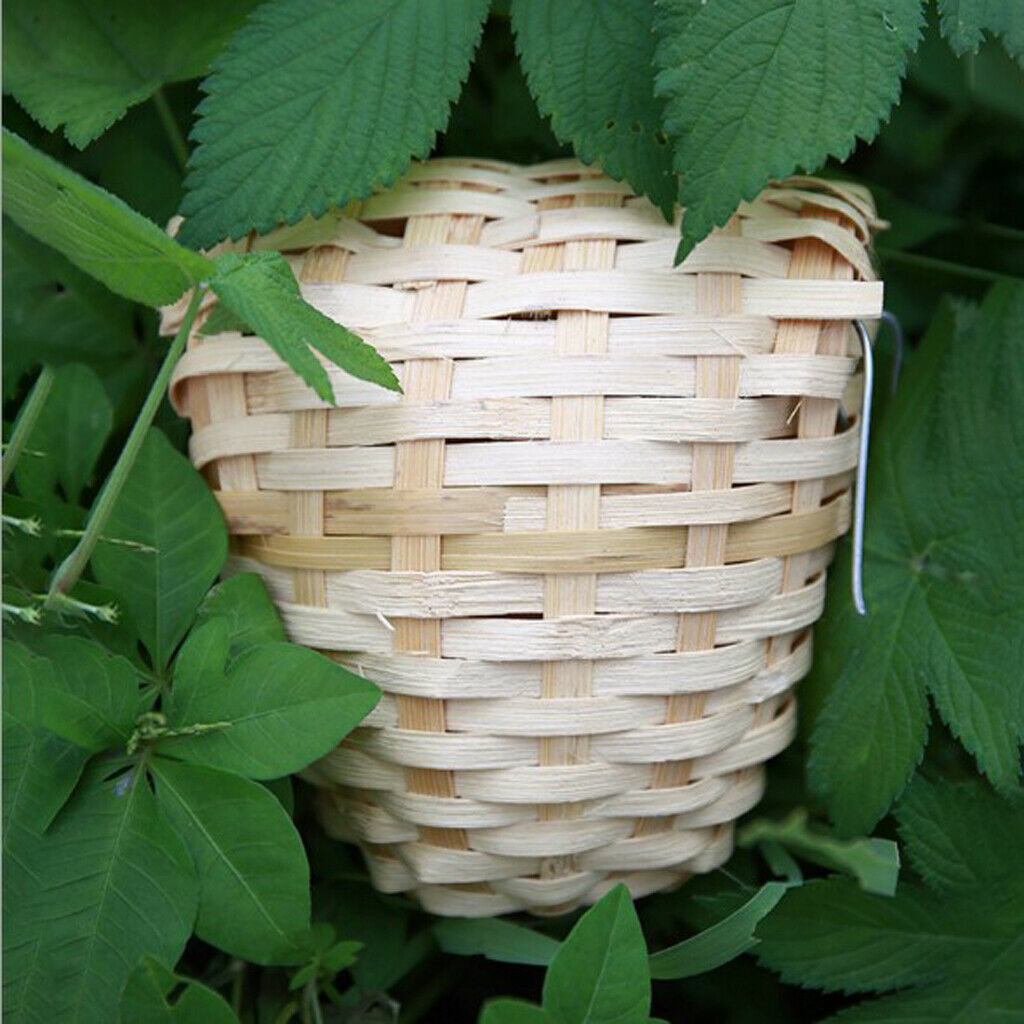 2pieces Natural Pet Bird Nest Birdhouse Handcrafted Finches Sparrows Cage