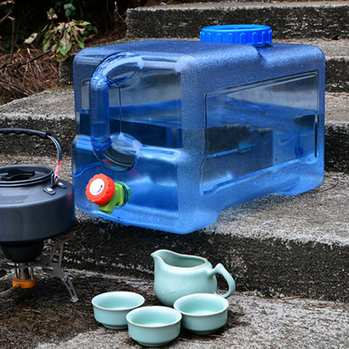 Water Carrier Storage Container Camping Hiking Climbing Travel 12L with Spigot