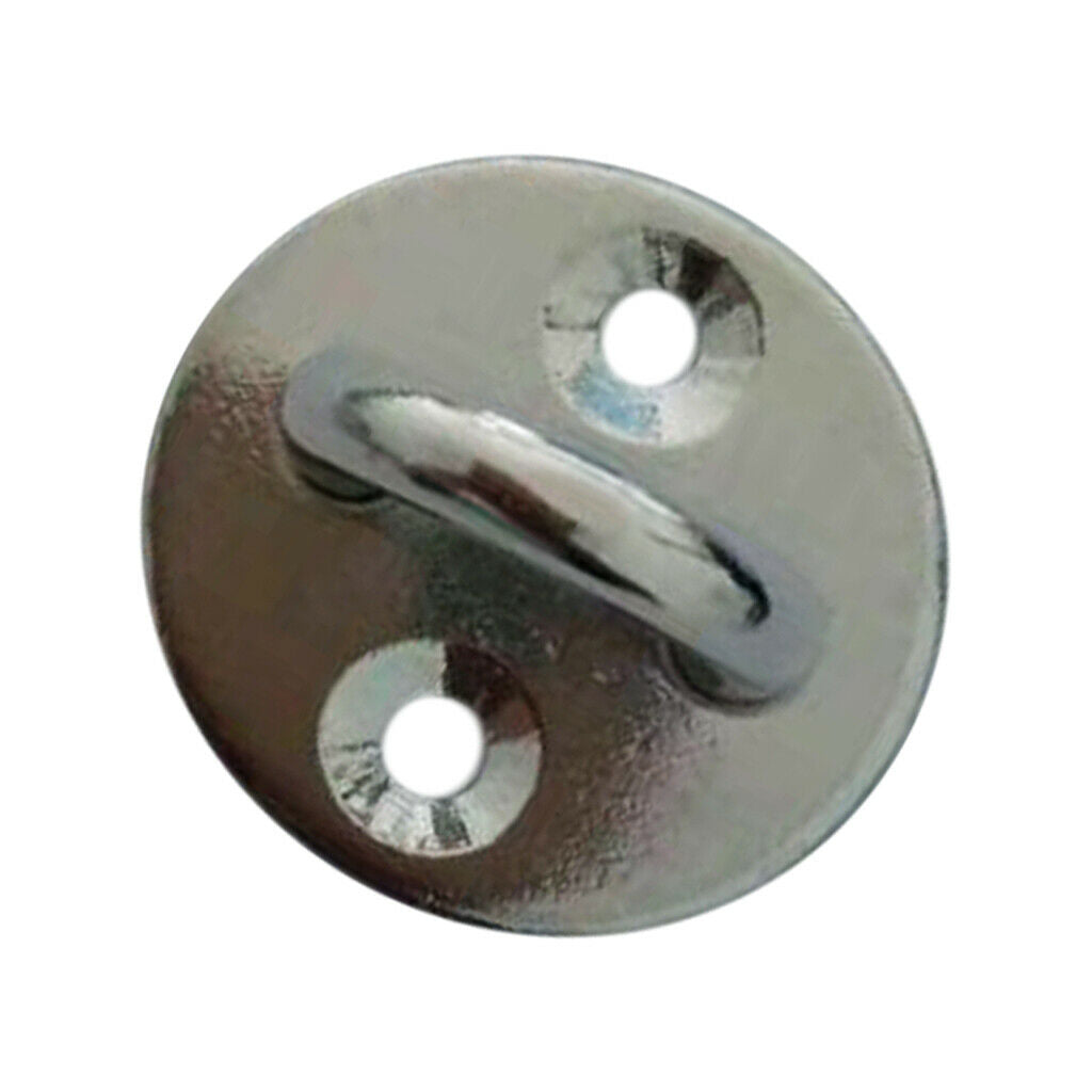 304 Stainless Steel Round Pad Eye Plate Shade Sail Sailboat Hardware 8mm
