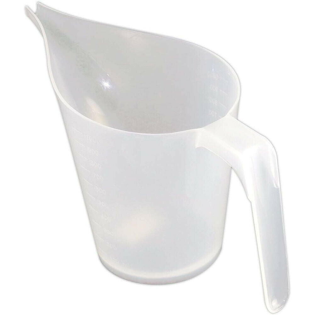 1000ml Funnel Jug Transparent Measuring Cup with Mouth Tip for Jam Batter Syrup