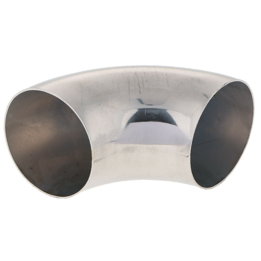 2Pcs 201 Stainless Steel 2.5inch 2" 90° Mandrel Elbow Weldable Exhaust Pipe