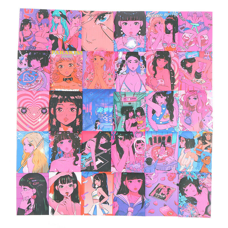 30Pcs Korean Ins Girl Stickers DIY Diary Laptop Phone Skateboard Suitcase.l8