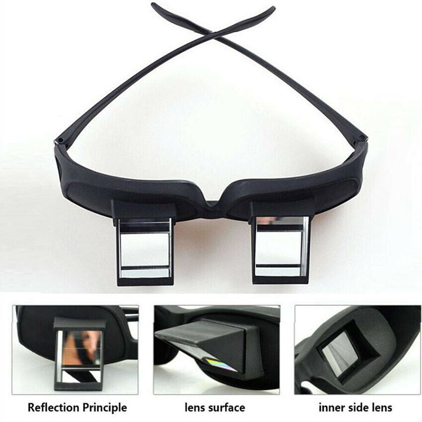 1PCS Unisex Bed Prism Spectacles Prism Glasses Lazy Readers for Reading Durable