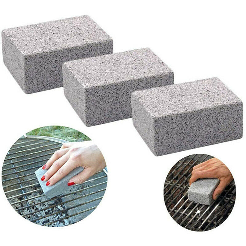 3pcs BBQ Grill Clean Brick Block Barbecue Cleaning Stone BBQ Racks GadgetsBDAU