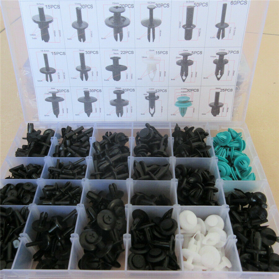 456 pcs Plastic Bumper Fastener Rivet Clips Automotive Furniture Assembly